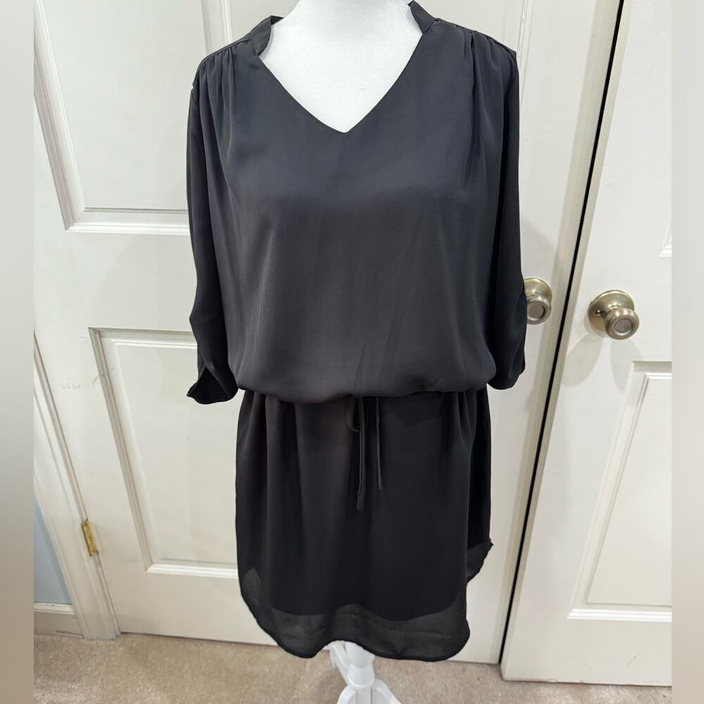 Forty Four Fifty, black drawstring waist dress, size L